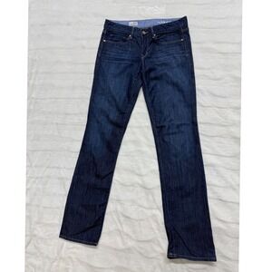 GAP 1969 Real Straight‎ Dark Wash Denim Jeans Women Size 28/6r